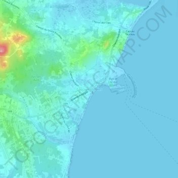 Topografische Karte Cap-aux-Meules, Höhe, Relief