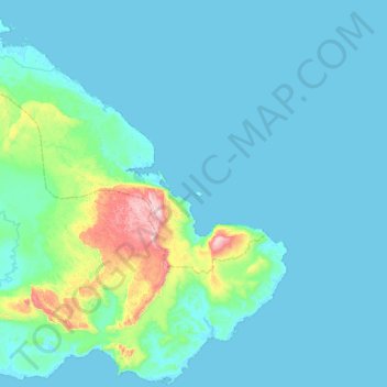 Topografische Karte Pulau Kaniungan-besar, Höhe, Relief
