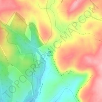 Topografische Karte Buraco do Padre, Höhe, Relief