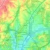 Topografische Karte Beltsville, Höhe, Relief