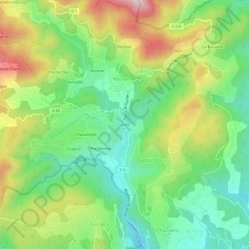 Topografische Karte Luthe, Höhe, Relief