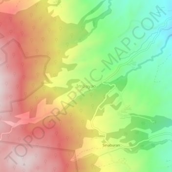 Topografische Karte Imbayao, Höhe, Relief