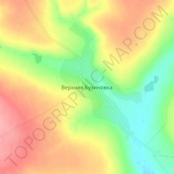 Topografische Karte Верхняя Бузиновка, Höhe, Relief