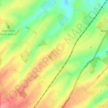 Topografische Karte Martin, Höhe, Relief