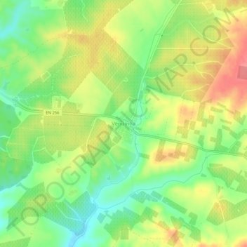 Topografische Karte Vendinha, Höhe, Relief