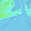 Topografische Karte Southsea nudist beach, Höhe, Relief