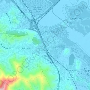 Topografische Karte Ignacio, Höhe, Relief