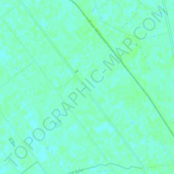 Topografische Karte Holland Fen, Höhe, Relief