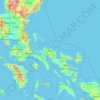 Topografische Karte Camarines Norte, Höhe, Relief