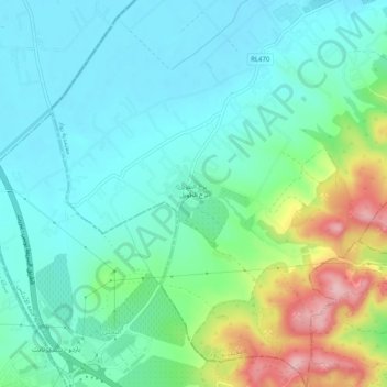 Topografische Karte Borj Touil, Höhe, Relief