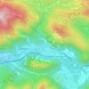 Topografische Karte Uggowitz, Höhe, Relief
