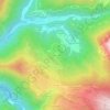 Topografische Karte Cuore di Sorbo, Höhe, Relief