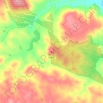 Topografische Karte Guizo, Höhe, Relief