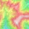 Topografische Karte Frommeralm, Höhe, Relief