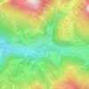 Topografische Karte Plan da Tieja, Höhe, Relief