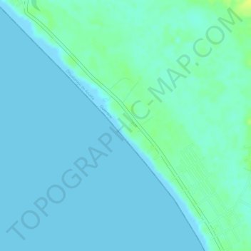 Topografische Karte Playa Blanca, Höhe, Relief