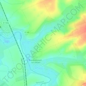 Topografische Karte La croix, Höhe, Relief