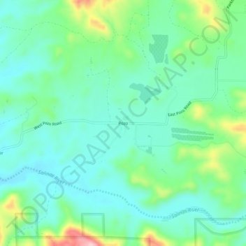 Topografische Karte Pozo, Höhe, Relief