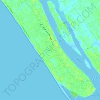 Topografische Karte Mattul, Höhe, Relief