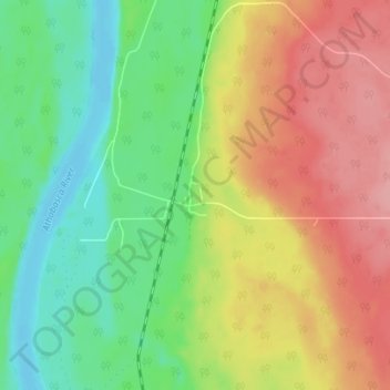 Topografische Karte Chisholm, Höhe, Relief