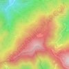 Topografische Karte Santallago, Höhe, Relief