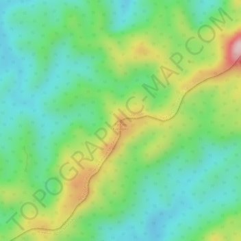 Topografische Karte Pico do Papagaio, Höhe, Relief