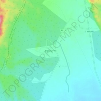 Topografische Karte El Divisadero, Höhe, Relief