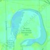 Topografische Karte Browns Lake/IPS Wildlife Management Area, Höhe, Relief