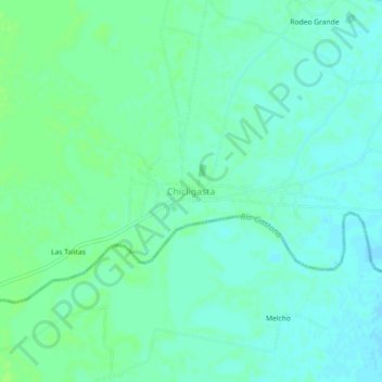 Topografische Karte Chicligasta, Höhe, Relief