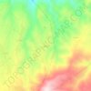 Topografische Karte عليقون, Höhe, Relief