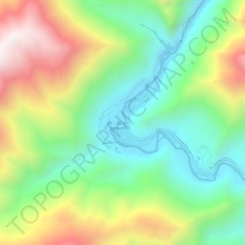 Topografische Karte Kiari, Höhe, Relief