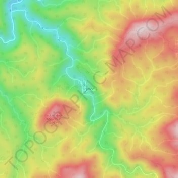 Topografische Karte Tremont, Höhe, Relief
