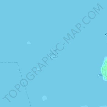 Topografische Karte Saint Joseph Sound, Höhe, Relief