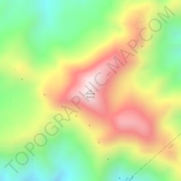 Topografische Karte Mount Banoy, Höhe, Relief