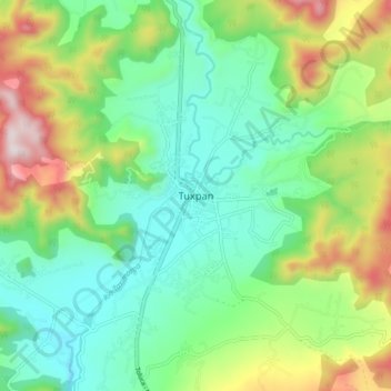Topografische Karte Tuxpan, Höhe, Relief