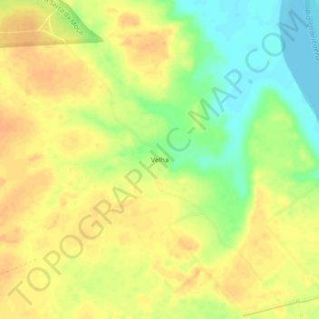 Topografische Karte Velha, Höhe, Relief