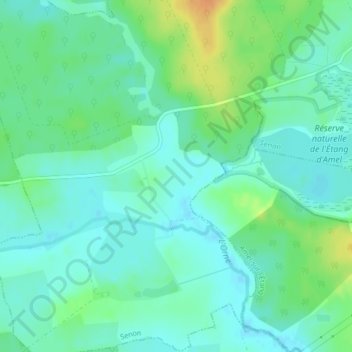 Topografische Karte La Maisière, Höhe, Relief