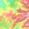 Topografische Karte اشتفينا, Höhe, Relief