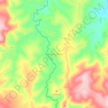Topografische Karte Alakamisikely, Höhe, Relief