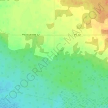 Topografische Karte Menisino, Höhe, Relief