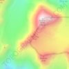Topografische Karte Katarnag Peak, Höhe, Relief
