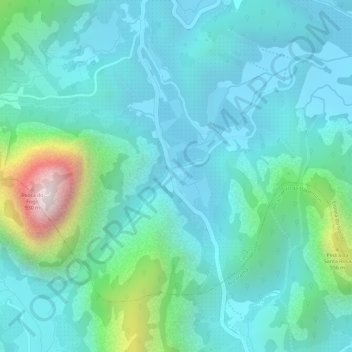 Topografische Karte Arapoca, Höhe, Relief
