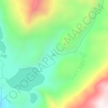 Topografische Karte Cascadas del Atuel, Höhe, Relief