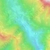 Topografische Karte Thethi, Höhe, Relief