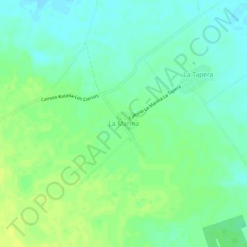 Topografische Karte La Marina, Höhe, Relief