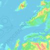 Topografische Karte Bodø, Höhe, Relief