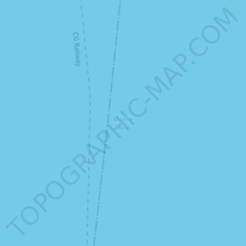 Topografische Karte Mobile Bay, Höhe, Relief