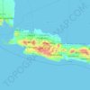 Topografische Karte West Java, Höhe, Relief