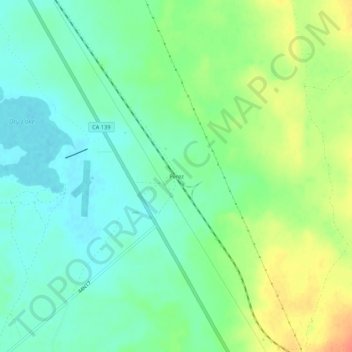 Topografische Karte Perez, Höhe, Relief