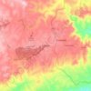 Topografische Karte Eshowe, Höhe, Relief